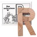 Holz Puzzle Das zerbrochene R