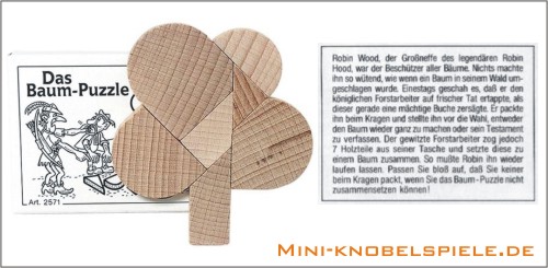 Holz Puzzle Das Baum-Puzzle