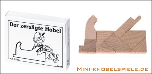 Holz Puzzle Der zersgte Hobel