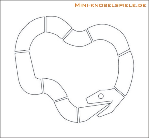 Lsung Holzpuzzle Das Schlangen-Puzzle
