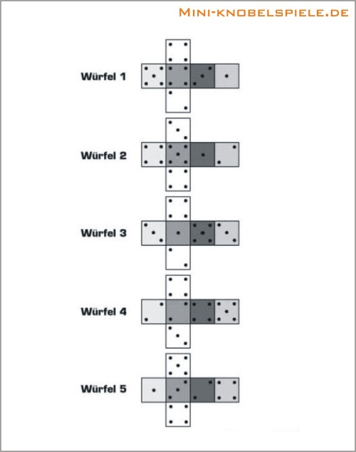 Lsung Mini Knobelspiele Die Las Vegas Wrfel