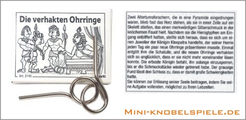 Mini Knobelspiel Die verhakten Ohrringe