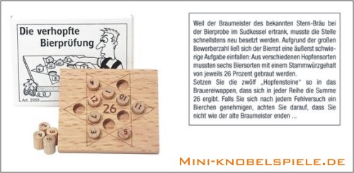 Mini Knobelspiel Die verhopfte Bierprfung