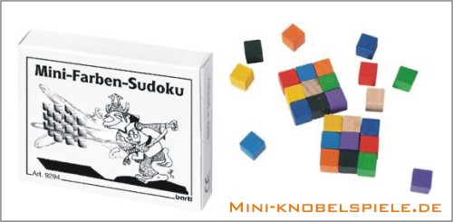 Mini Knobelspiel Mini-Farben-Sudoku